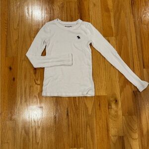 Abercrombie Kids White Long Sleeve Tee